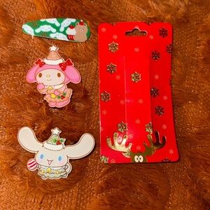 New - Hello kitty and friends‎ Hair clips